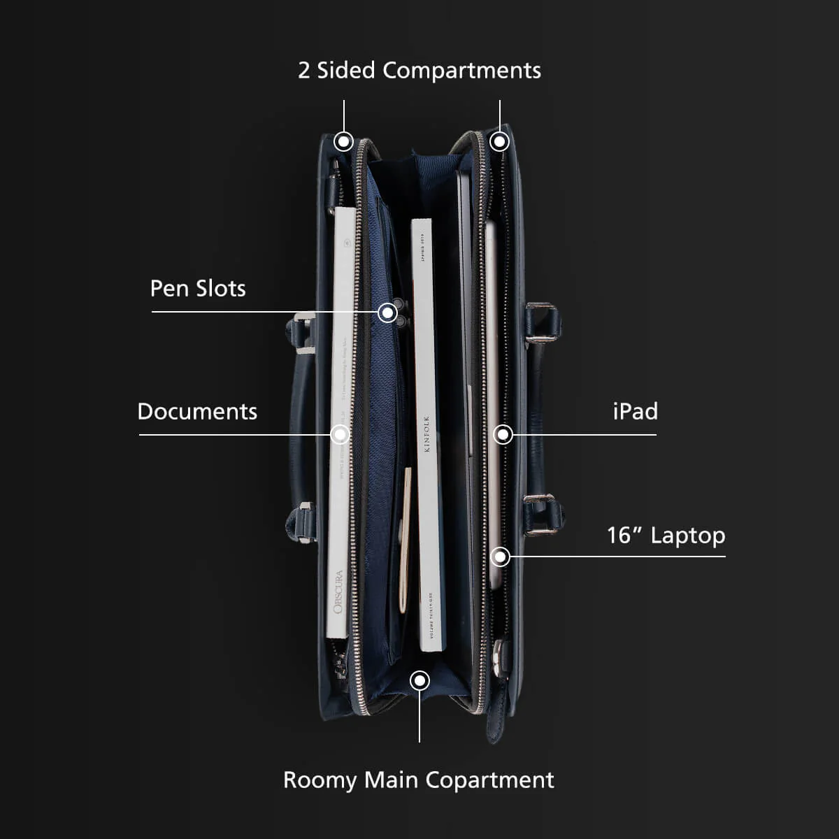 Alpha Leather-Trimmed Briefcase - Image 19