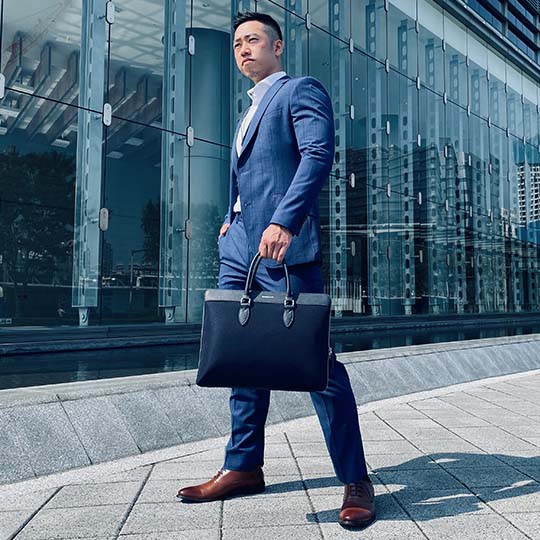 Alpha Leather-Trimmed Briefcase - Image 28