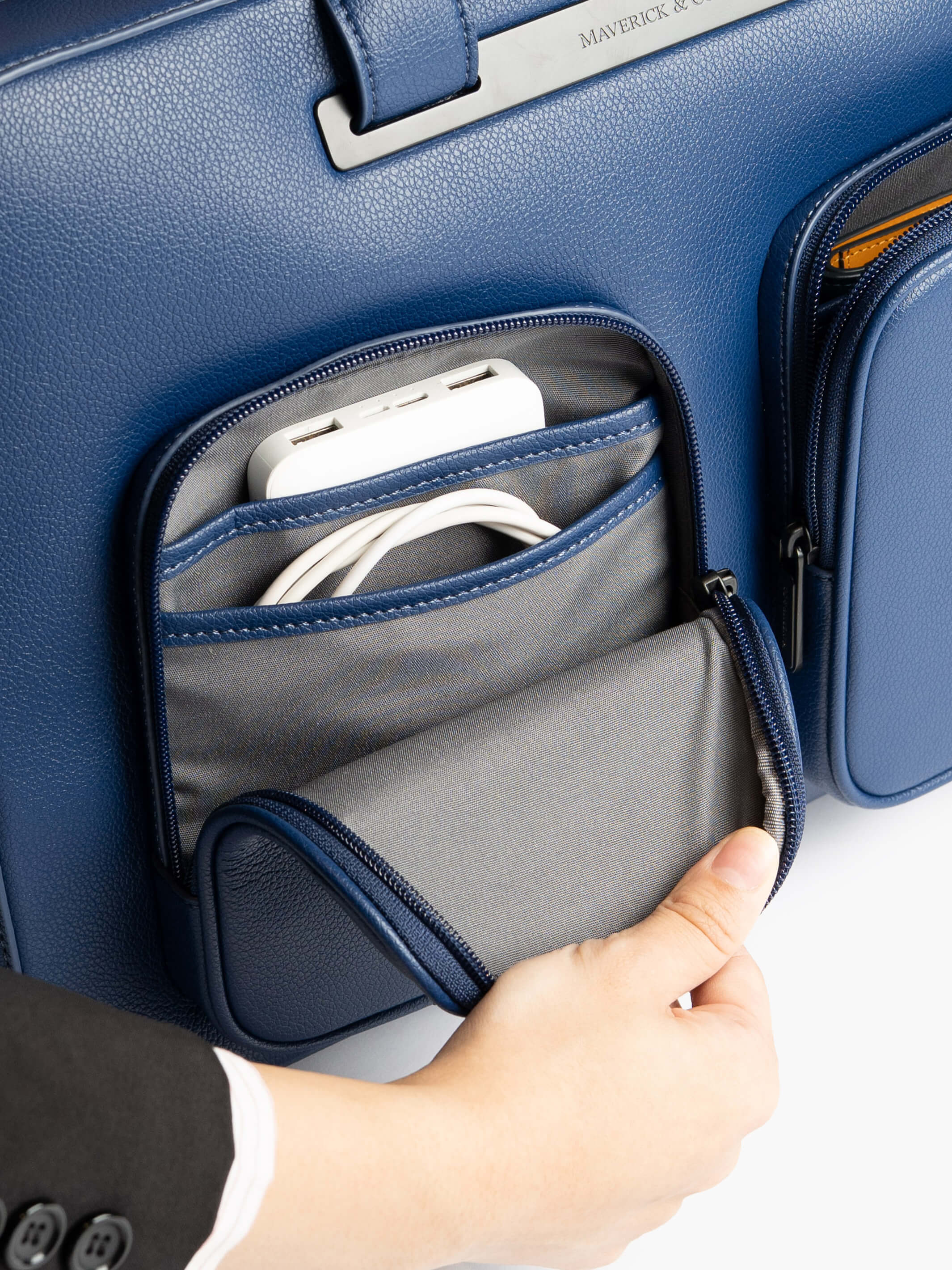 Axis Leather Briefcase - Image 16