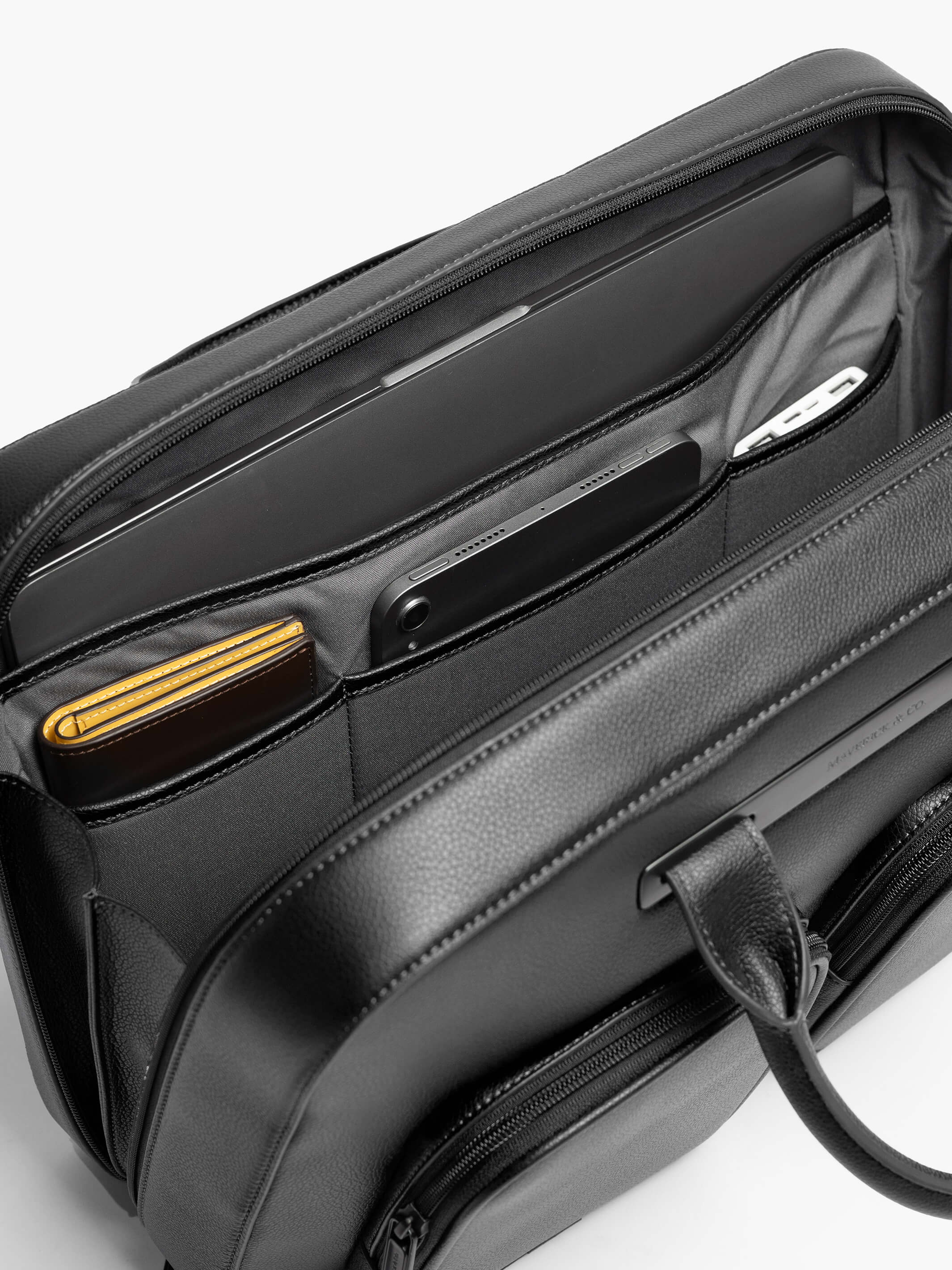 Axis Leather Briefcase - Image 4