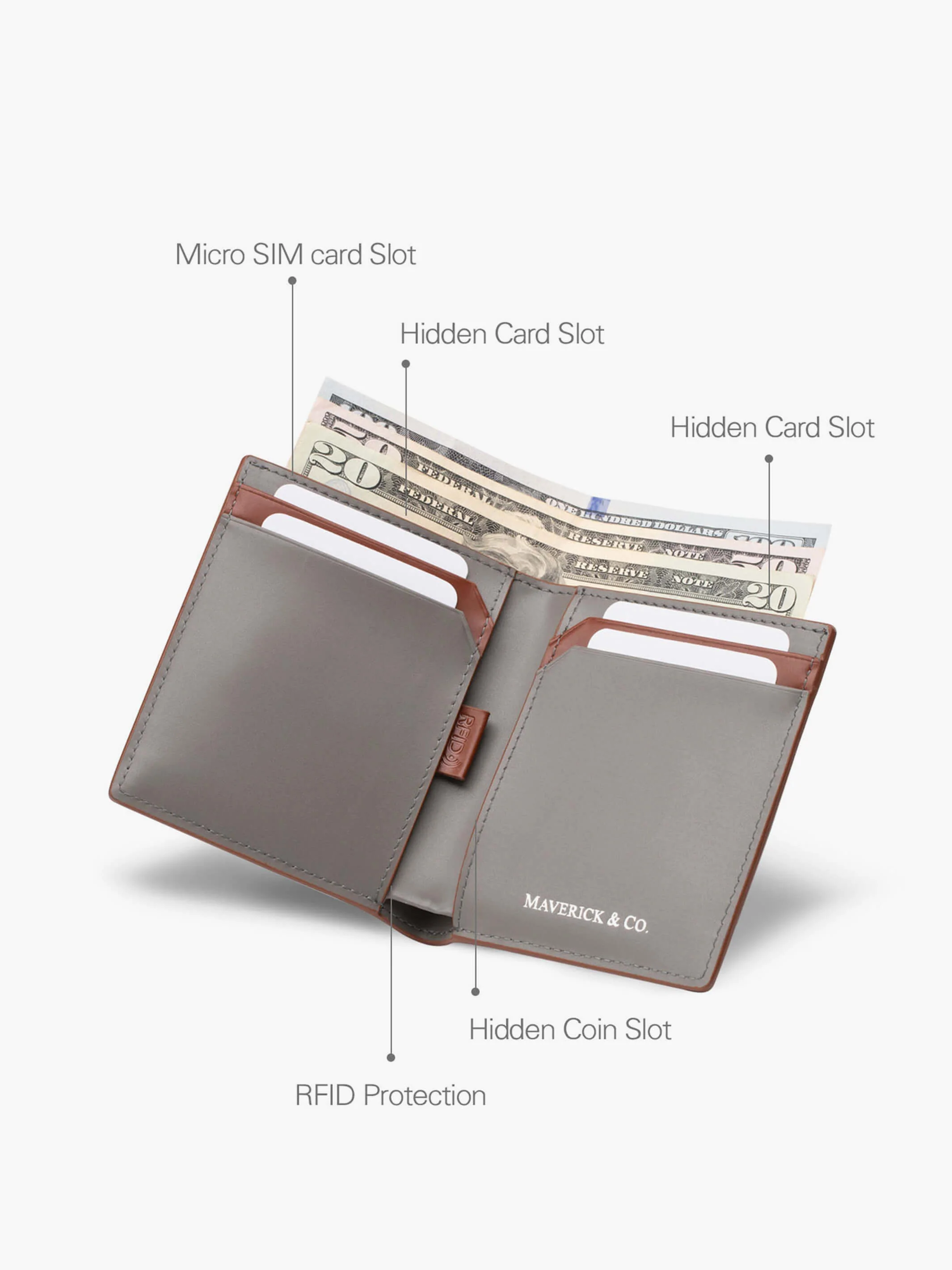 Cosmopolitan Pocket Leather Wallet - Image 14