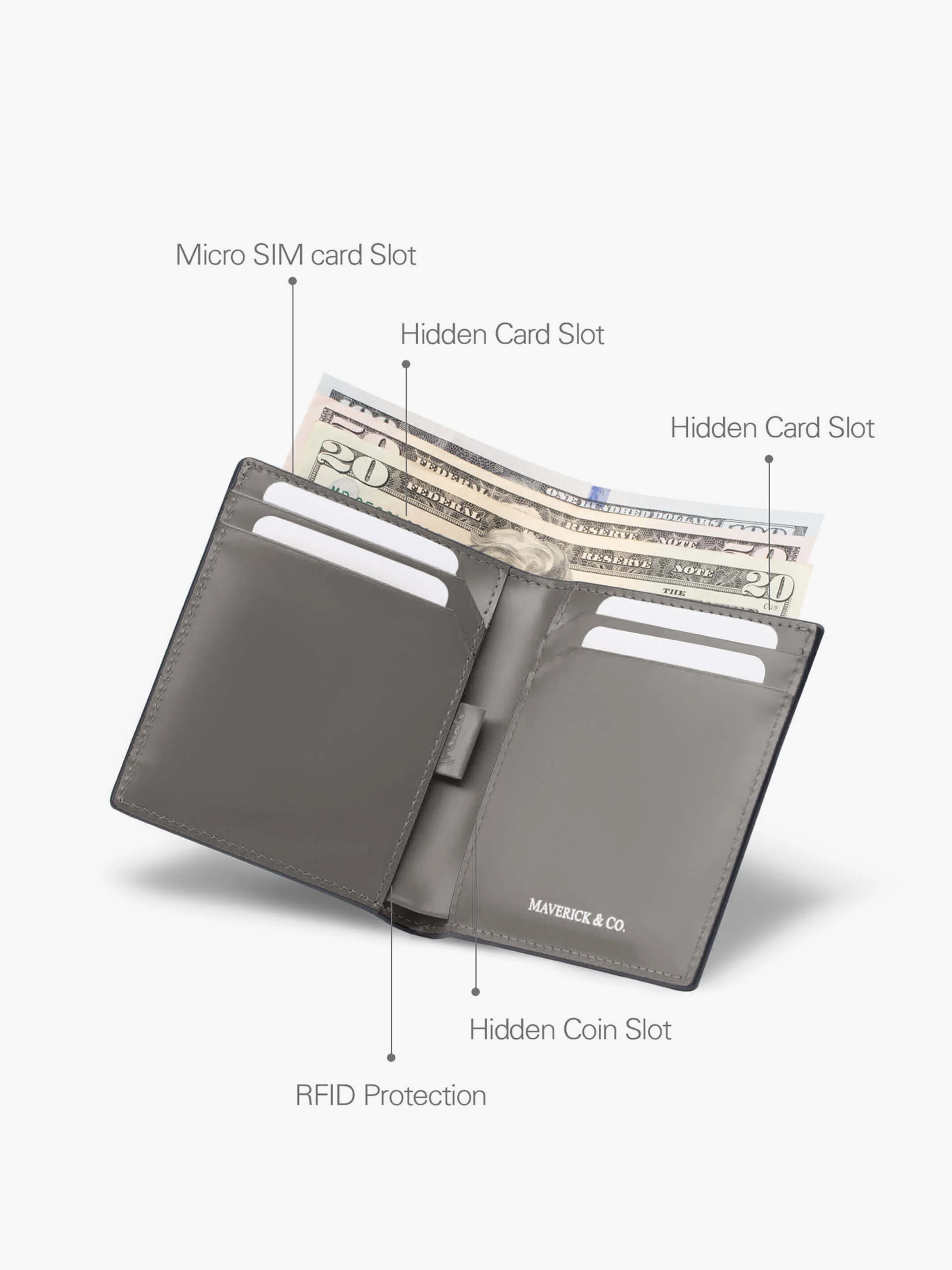 Cosmopolitan Pocket Leather Wallet - Image 8