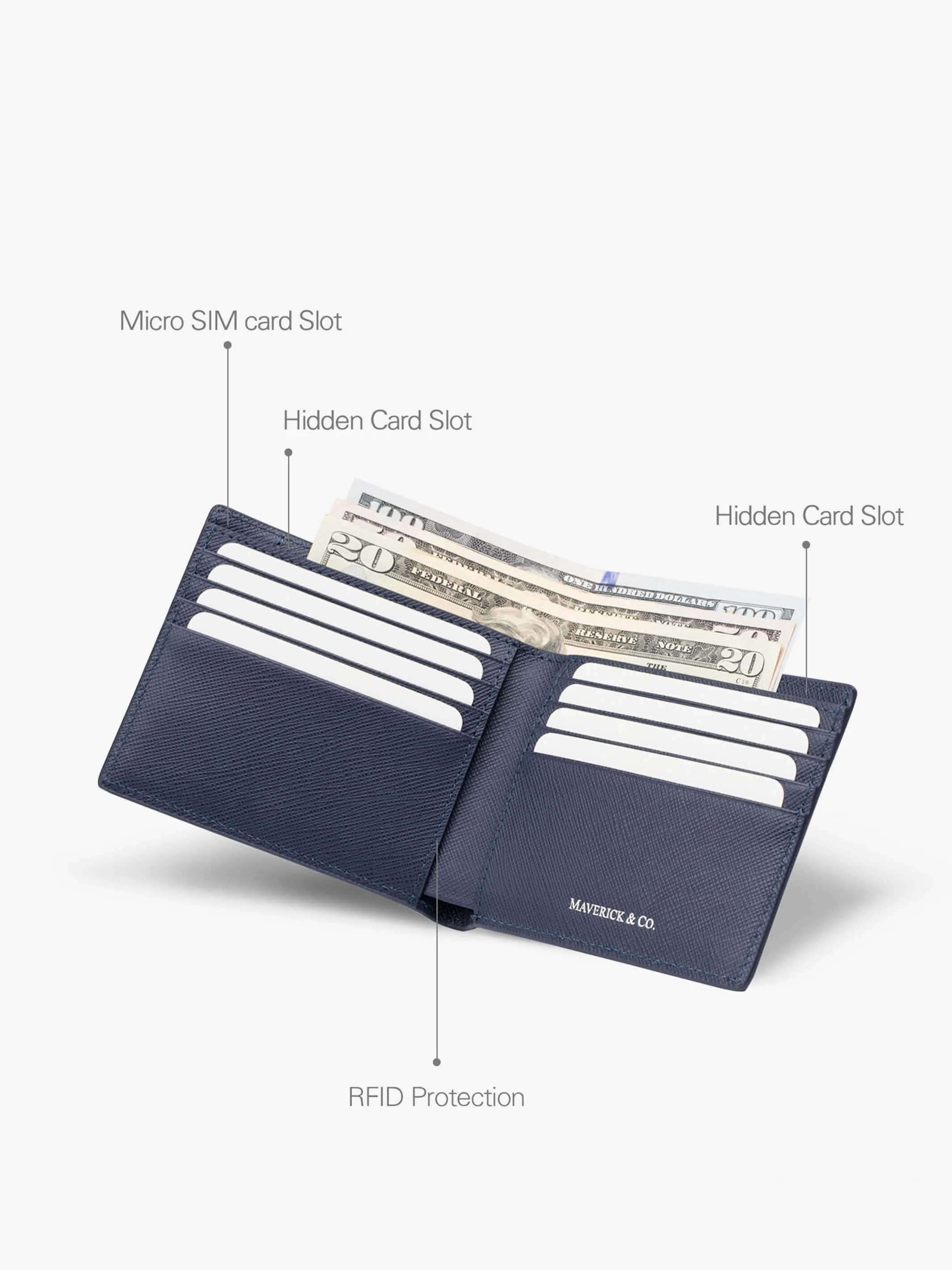 Cosmopolitan Slim Leather Wallet - Image 18