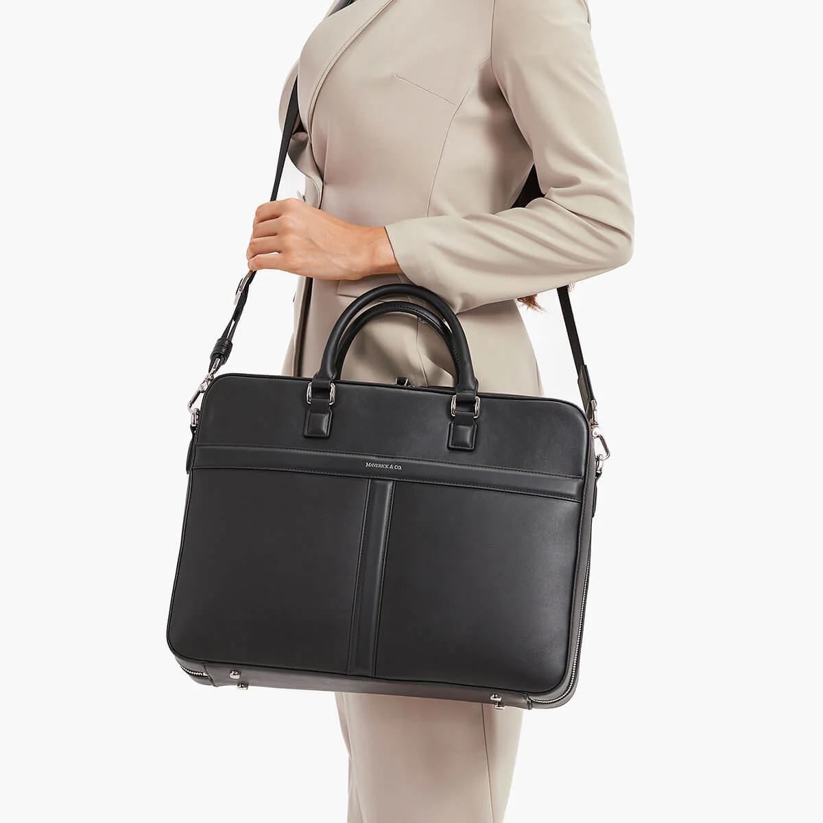 Delta Leather Briefcase - Image 22