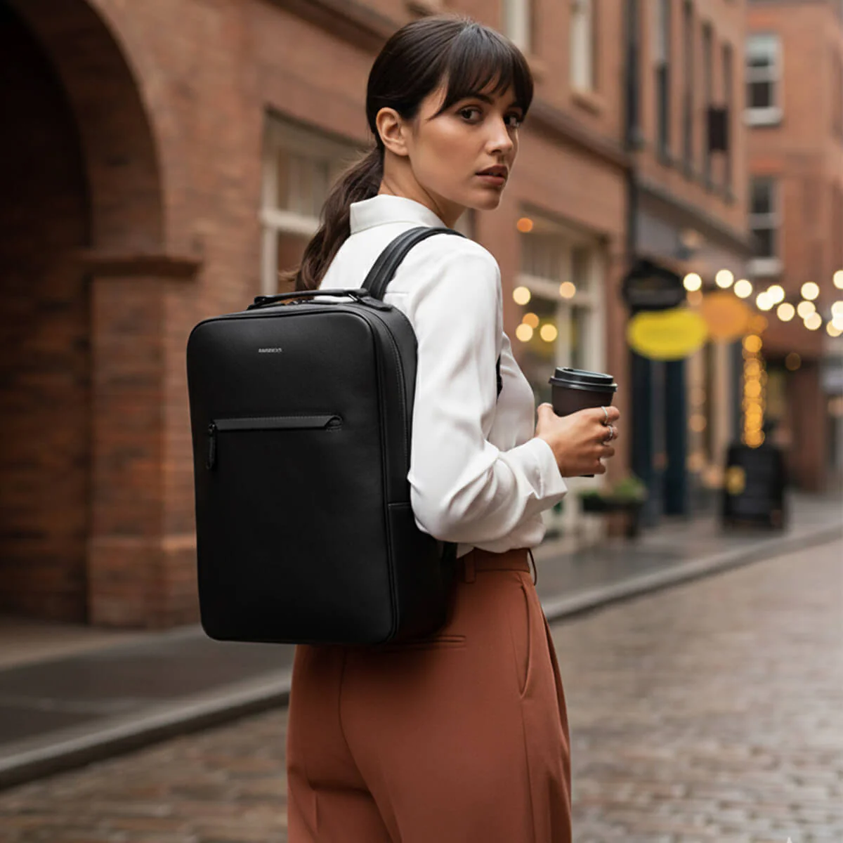Earthen Recycled Leather Backpack - Image 24
