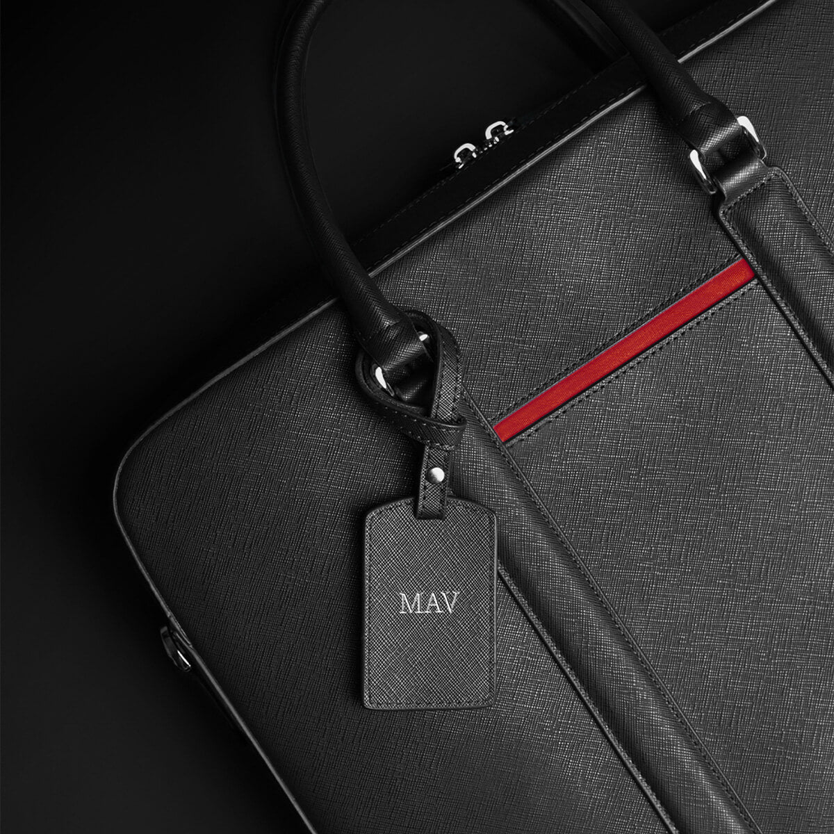 Manhattan Double-Zip Leather Briefcase - Image 21