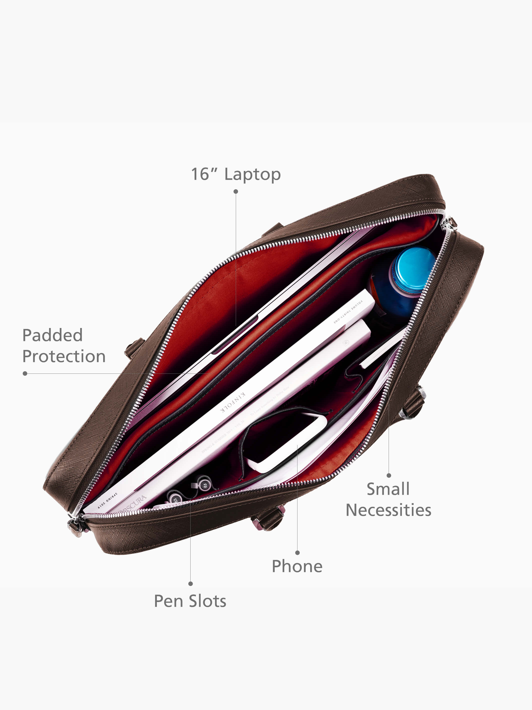 Manhattan Leather Briefcase - Image 31