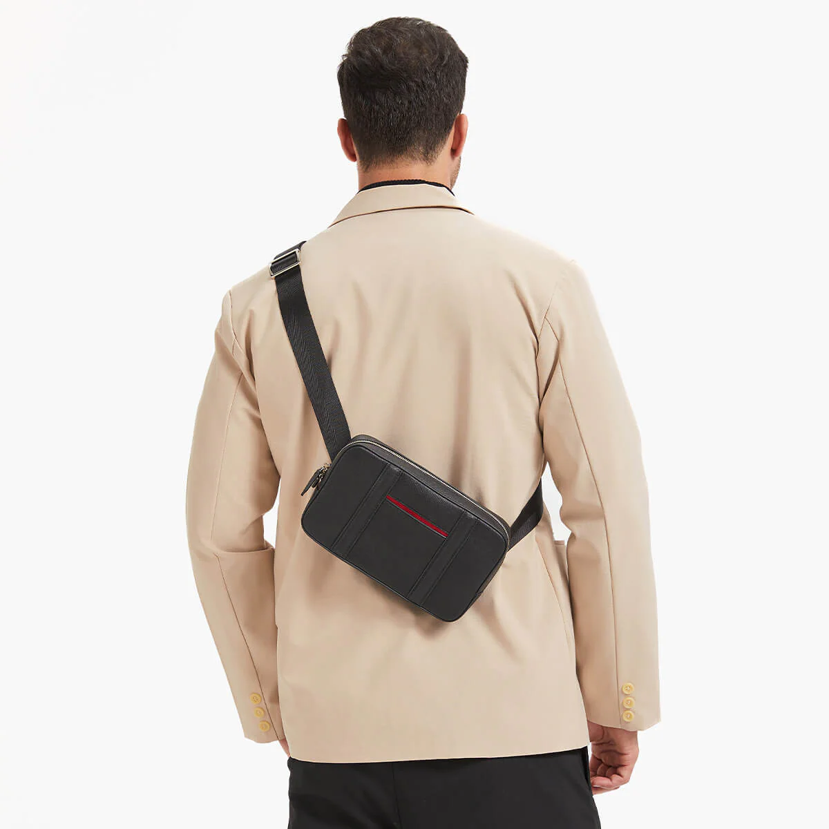 Manhattan Leather Sling Bag - Image 21