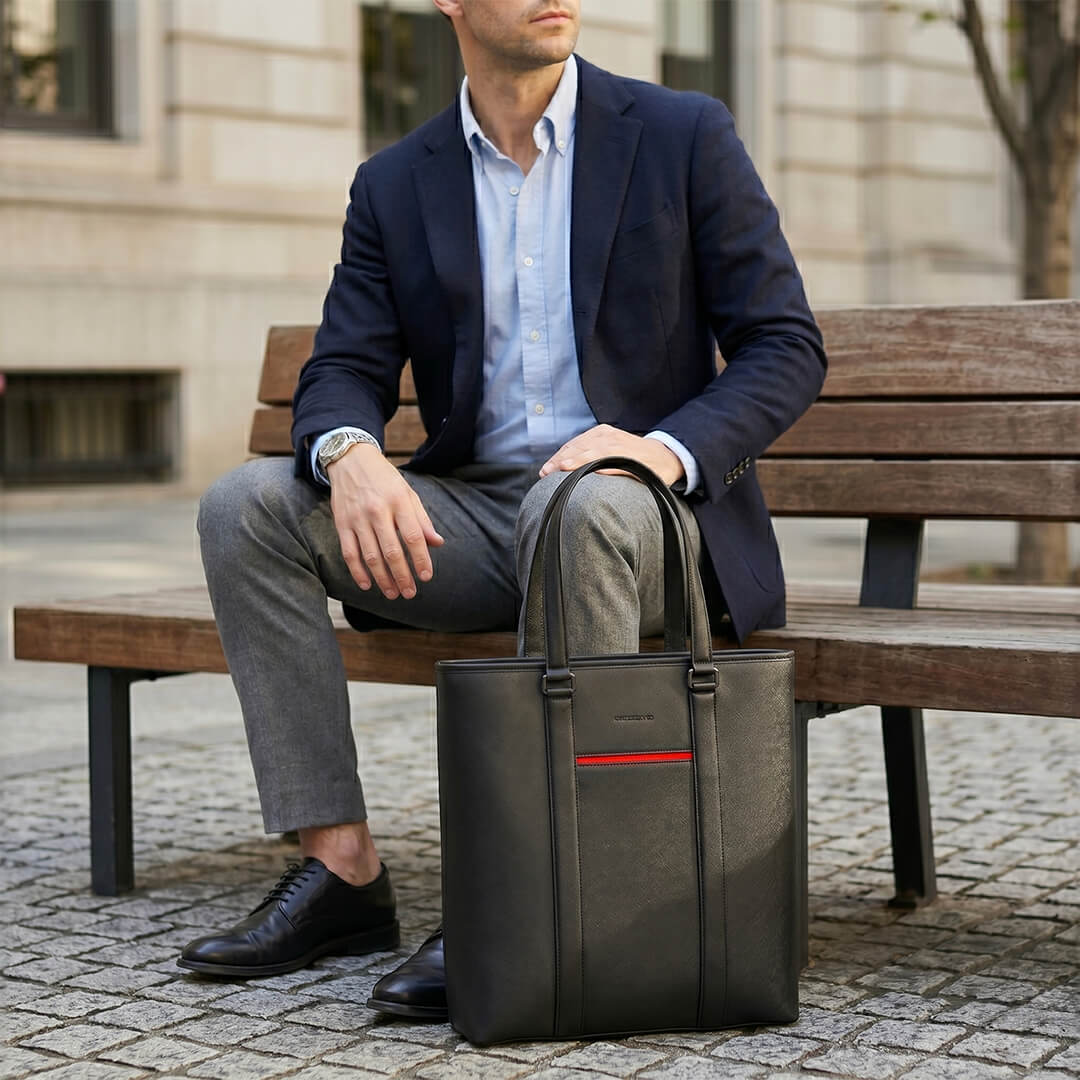 Manhattan Leather Tote - Image 9
