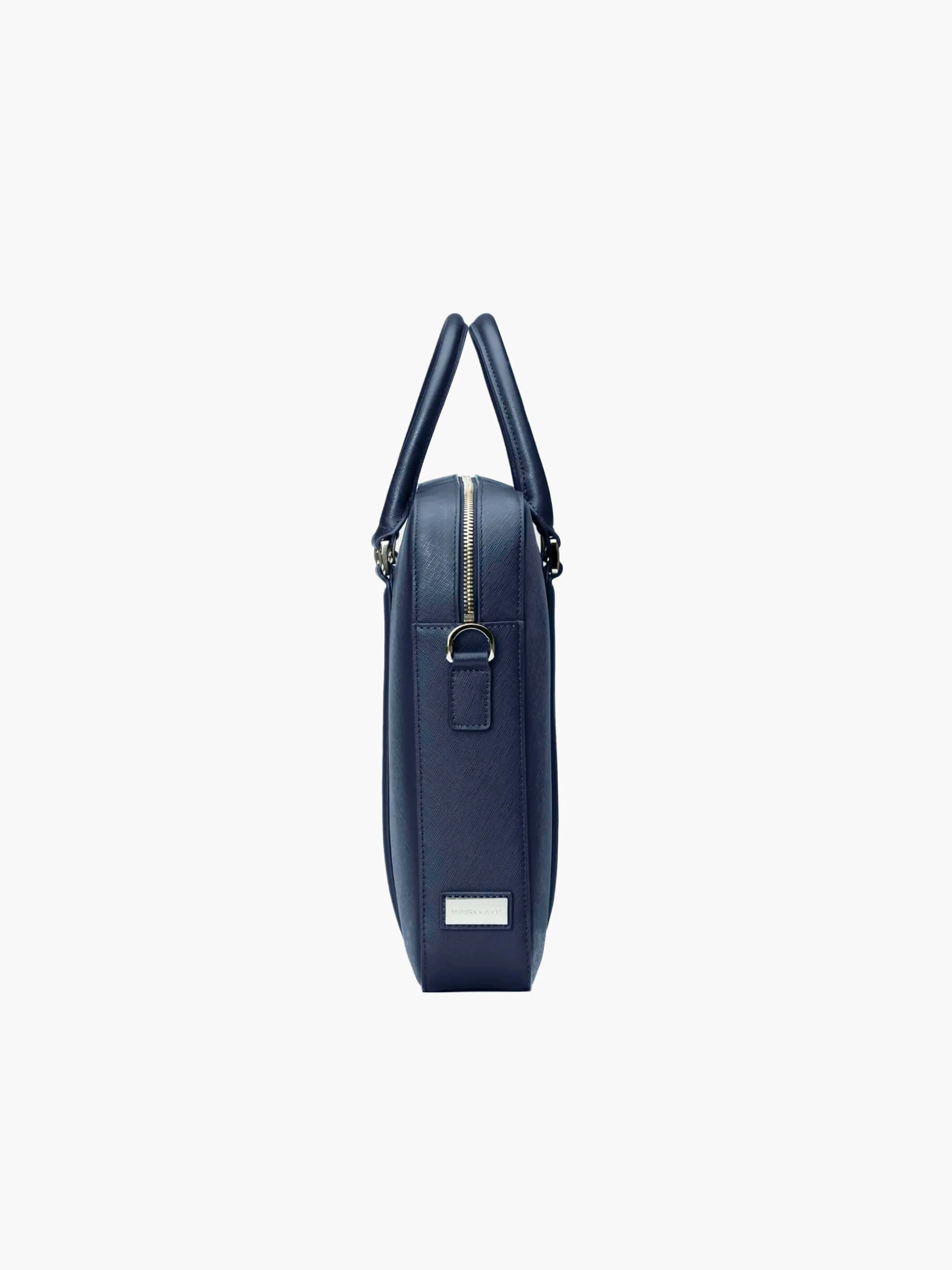 Manhattan Monochrome Leather Briefcase - Image 11
