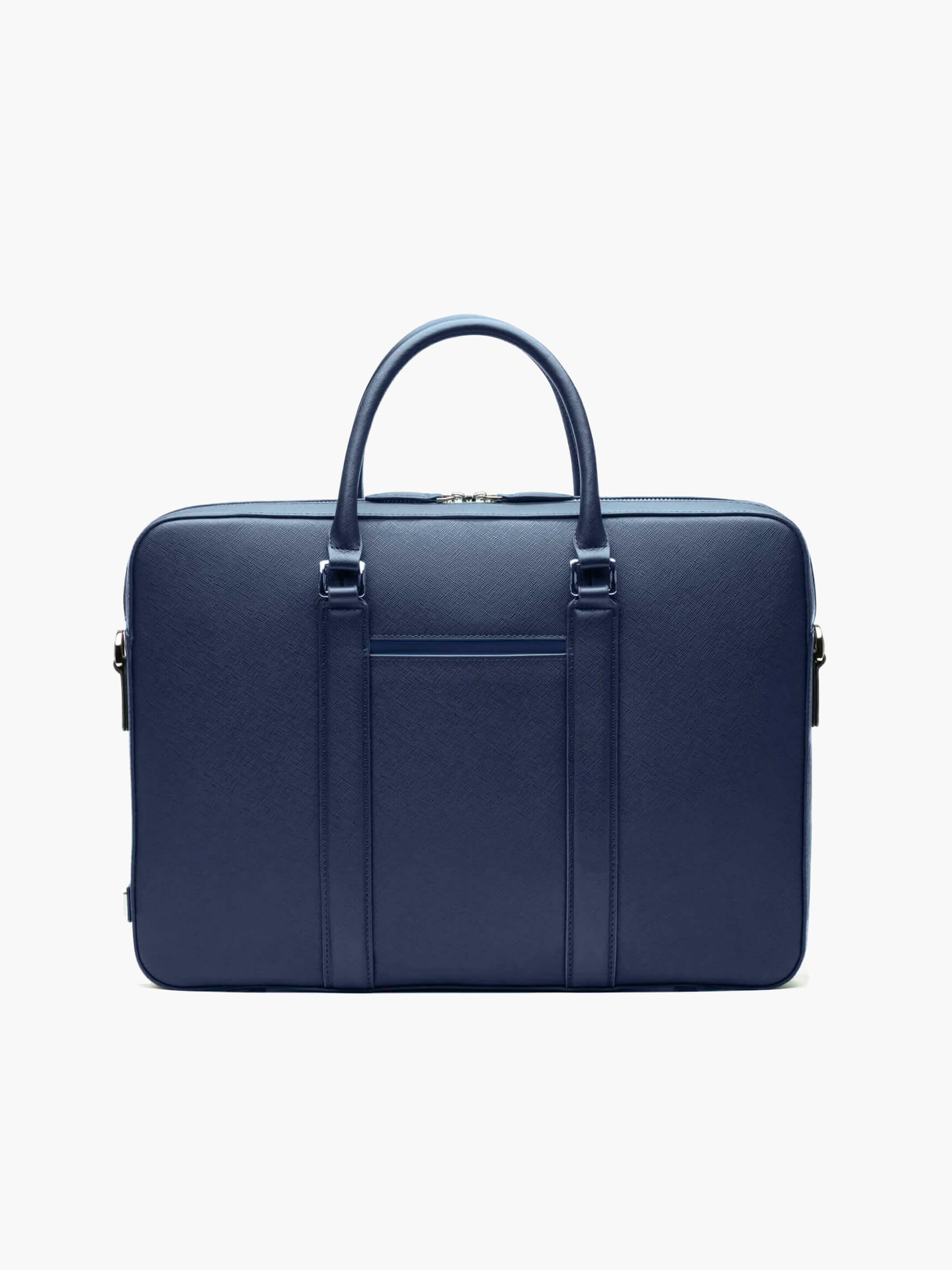 Manhattan Monochrome Leather Briefcase - Image 9
