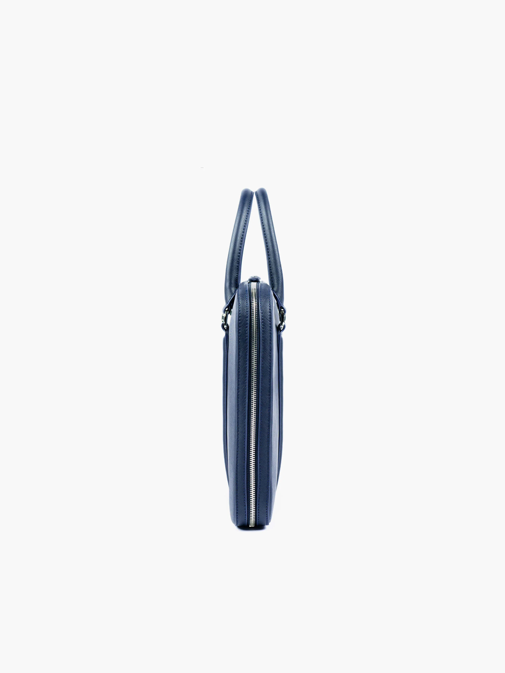 Manhattan Slim Leather Briefcase - Image 10