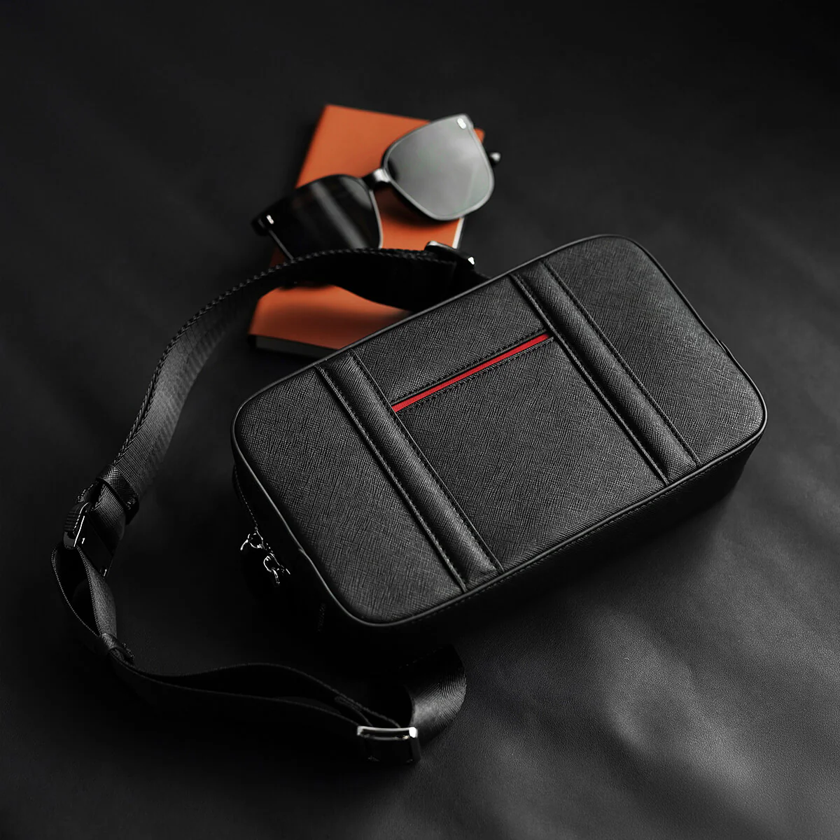 Manhattan Leather Sling Bag - Image 22
