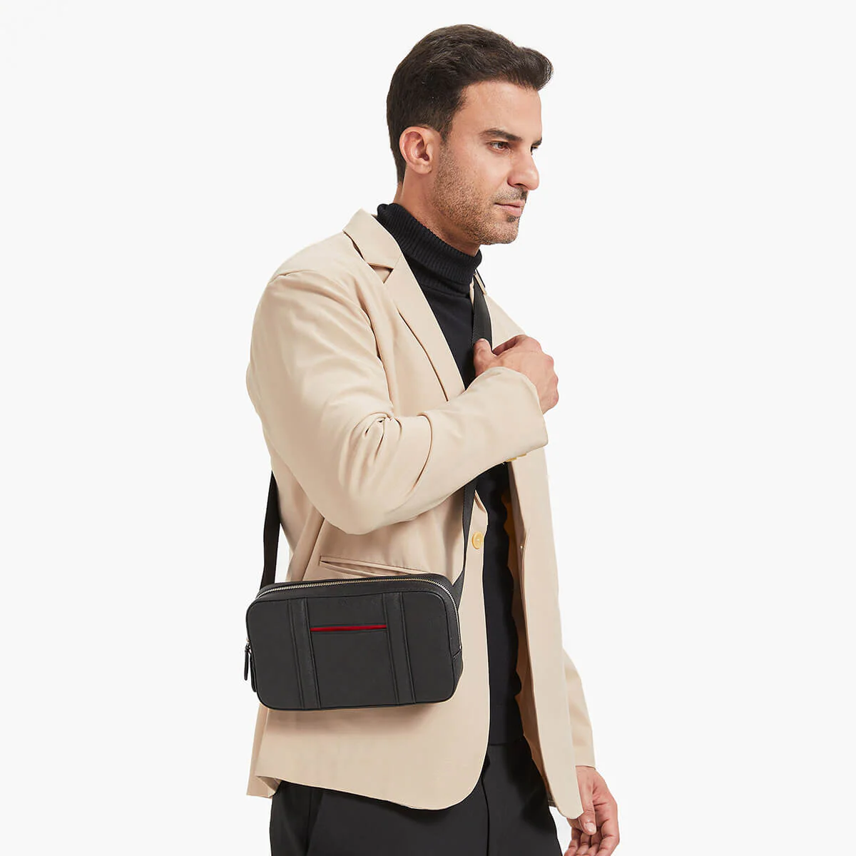 Manhattan Leather Sling Bag - Image 19