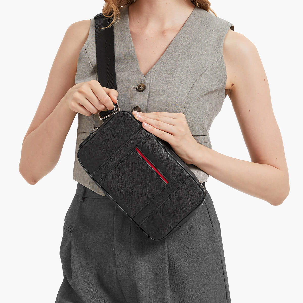 Manhattan Leather Sling Bag - Image 20