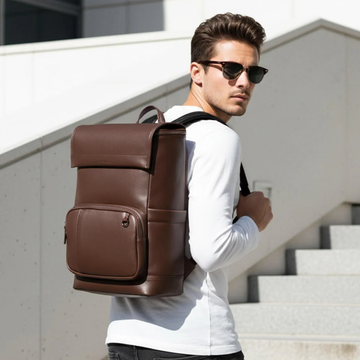 Maximus Leather Backpack - Image 16